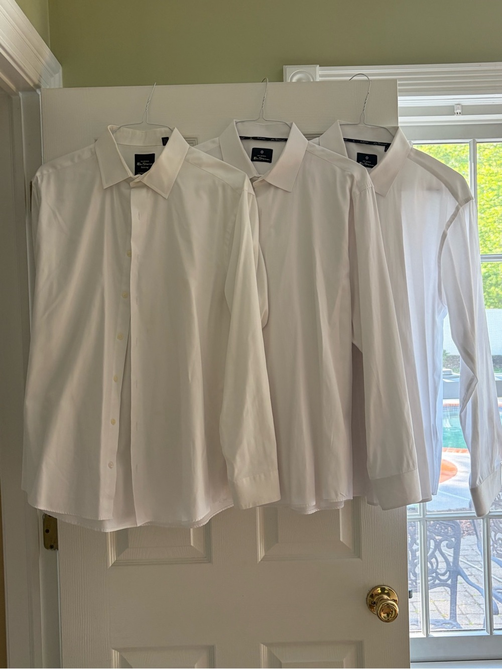 Ben Sherman White Long-Sleeve Dress Shirt